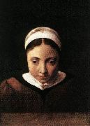 Cornelis van Poelenburch Portrait of a Young Girl painting